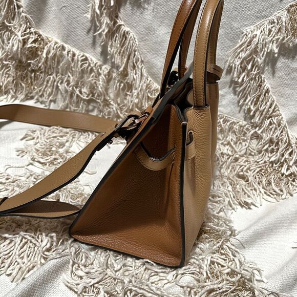 Lanvin Bogey Top Handle Bag Small Sahara/Wood NEW - Picture 6 of 14